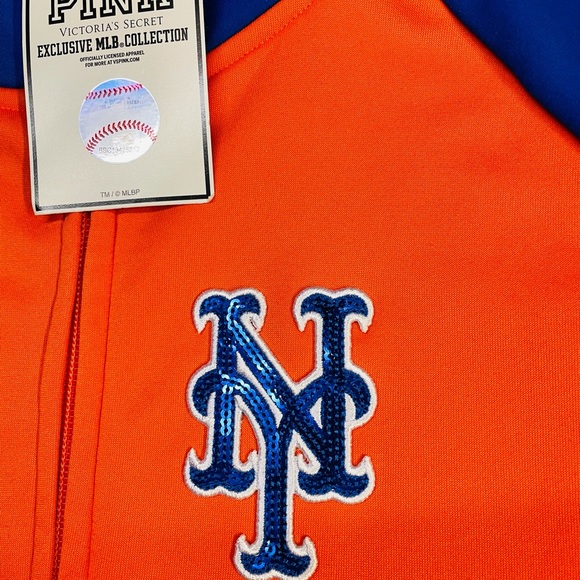 Victoria's Secret PINK METS BLING TRACK JACKET - Picture 5 of 5